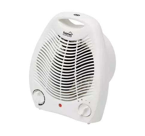 Home FK 1 hordozható elektromos ventilátoros fűtőtest, 1000W/2000W, fehér
