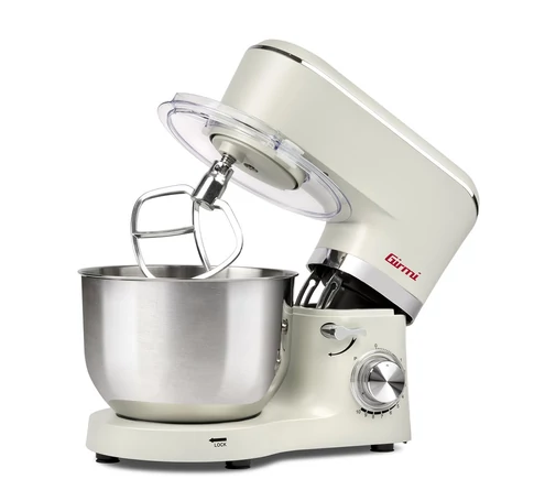 Girmi IM47 Stand mixer 1300 W Beige, Stainless steel