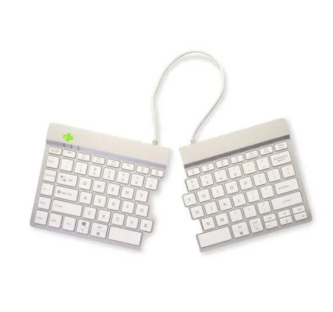 Wireless split keyboard in white RGOSBUKWLWH by R-GO TOOLS