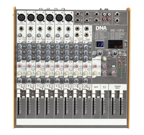 DNA ME-10FX audio mixer - 10 channel USB Bluetooth