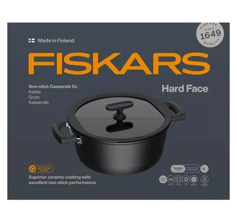 Pot FS.GARNEK 5L with non-stick coating and lid Hard Face