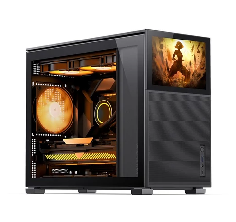 Jonsbo D31 MESH Screen Micro-ATX Case, Tempered Glass - black
