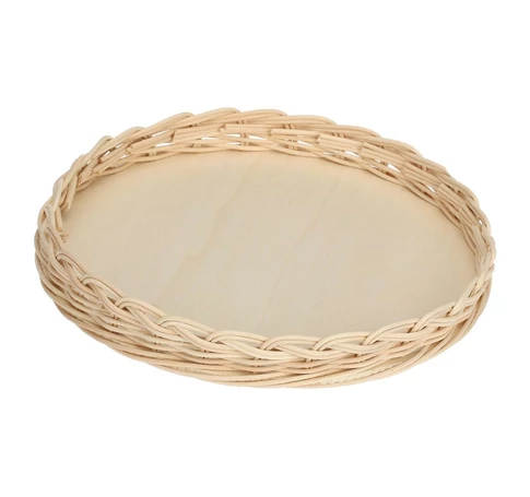 LA PORCELLANA BIANCA MIDOLLINO Wicker tart basket 25 cm