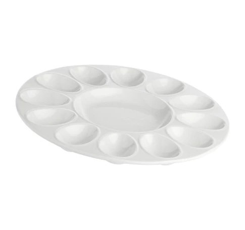 LA PORCELLANA BIANCA CONVIVIO Egg tray 26.5 cm