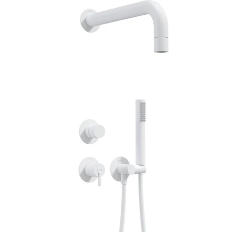 Concealed shower set with hand shower
