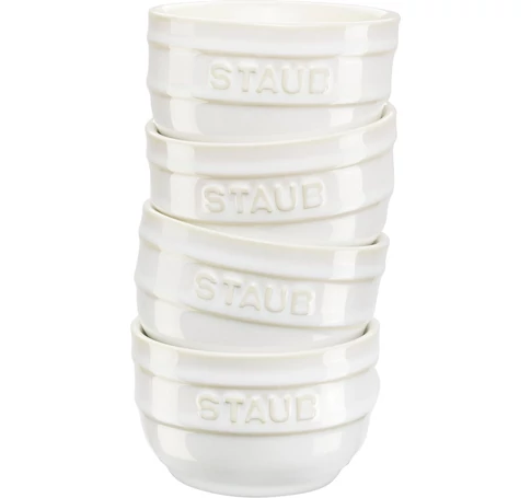 Staub Mini Ramekin Round, 4 pcs. - 200 ml, ivory