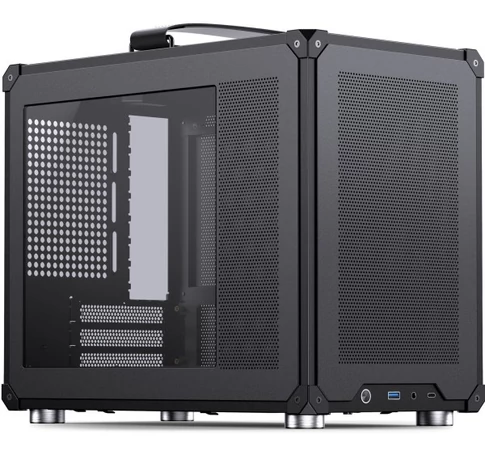 Jonsbo C6 MAX PC Case, Mini Case, Micro-ATX, Tempered Glass - black