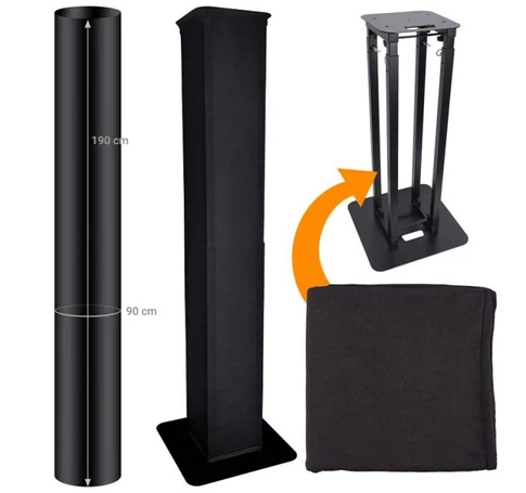 DNA TOTEM TOWER SCRIM BK material black lycra os.