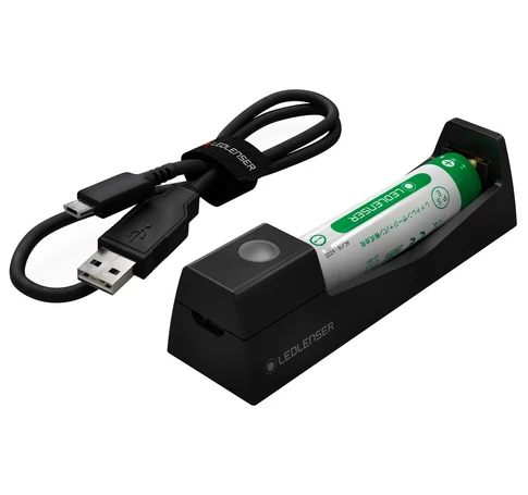 Charger and battery pack for Ledlenser MH3/4/5