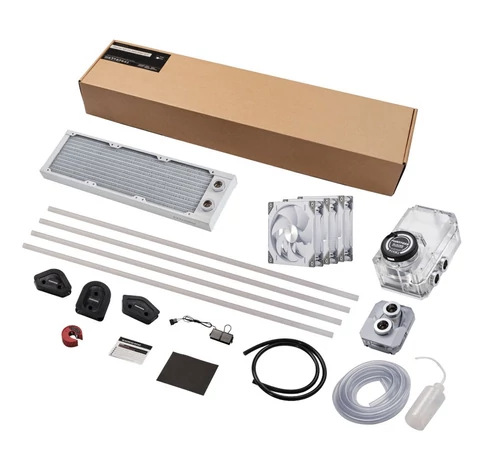 PHANTEKS Glacier EZ-Fit 360 D30-KIT, Water Cooling Set - white