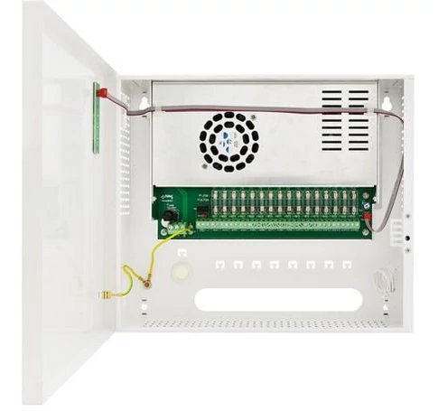 SWITCHED-MODE POWER SUPPLY STABILIZED FOR 16 HD CAMERAS Pulsar HPSDC-12V16X1A 12V/15A/16×1A/TOPIC