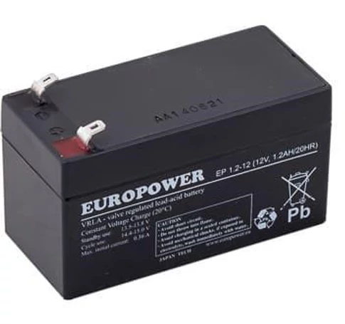 AGM battery EUROPOWER EP series 12V 1.2Ah (Service life 6-9 years)