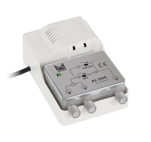 Alcad AI-200 VHF-UHF 1We/2Out Broadband Amplifier