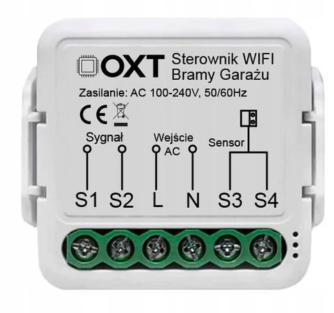 OXT module with sensor for TUYA WiFi garage door