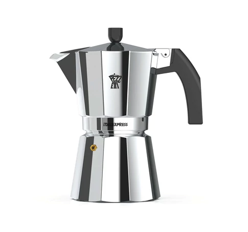 PEZZETTI ITALEXPRESS Aluminium Coffee Maker (6 cups) - Silver