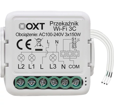 OXT module mini relay 3 circuits WiFi TUYA