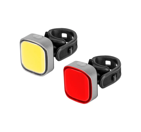 A set of lights for a bicycle (with a USB cable)