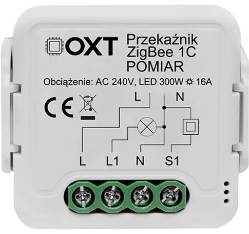 OXT module relay 1 rev. measurement 16A ZigBee TUYA