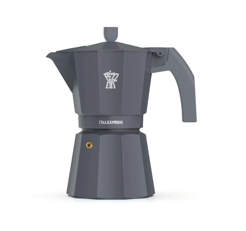 PEZZETTI ITALEXPRESS Enamel Coffee Maker (6 Cups) - Grey