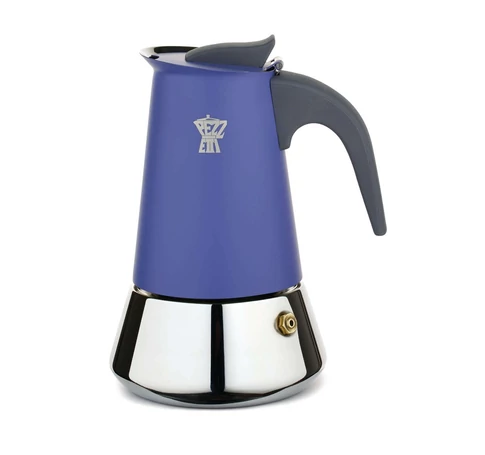 PEZZETTI STEELEXPRESS Enamelled Induction Steel Coffee Maker (6 cups) - Amethyst