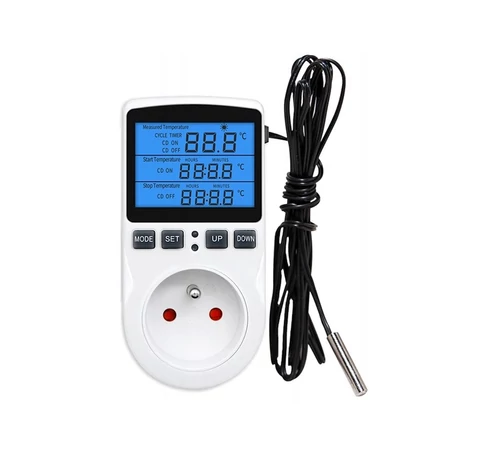 Thermostat with socket 230V E6185