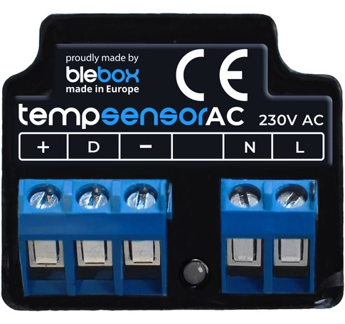 BLEBOX tempsensorAC - WIFI THERMOMETER FOR 4 TEMPERATURE SENSORS