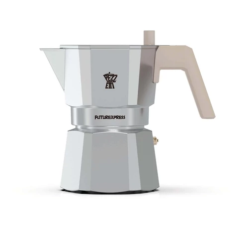 PEZZETTI FUTUREXPRESS Aluminium Coffee Maker (3 cups) - Silver