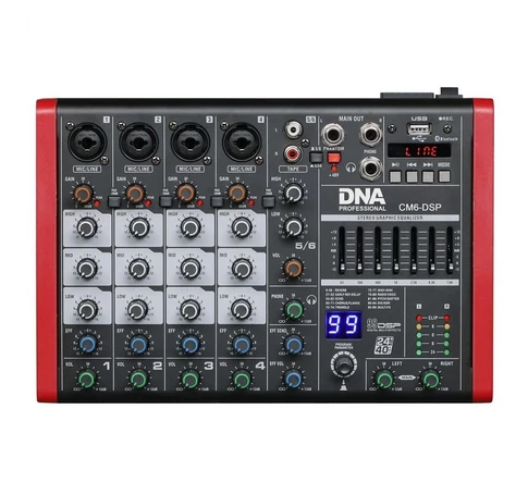 audio mixer DNA CM6-DSP USB MP3 Bluetooth