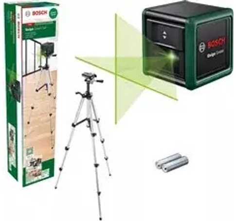 BOSCH. LASER QUIGO GREEN SET +TRIPOD 1.1m