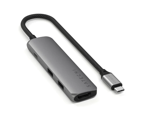Satechi 4-in-1 USB-C Slim Multiport Adapter 4K