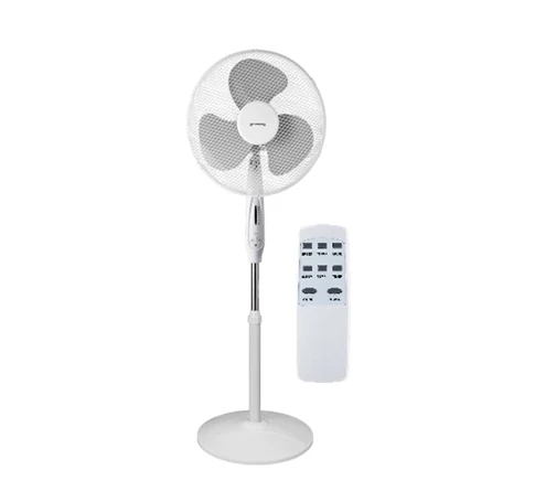 VOLTENO FLOOR FAN BLACK+ REMOTE CONTROL 40cm BASE WHEEL