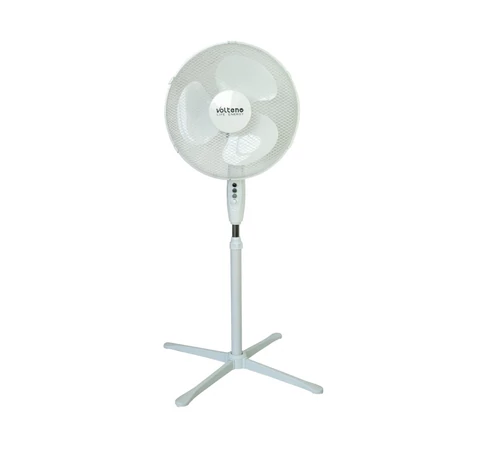 VOLTENO FLOOR FAN WHITE 40cm BASE CROSS