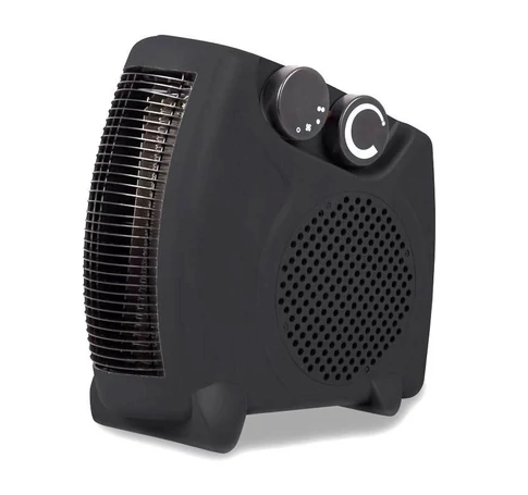 VOLTENO FLOOR-STANDING FAN HEATER 1000W/2000W BLACK