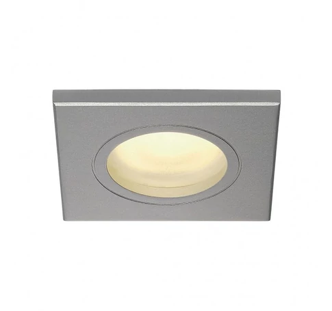 DOLIX OUT SQ süllyesztett lámpa ezüstszürke 230V GU10 35W IP44