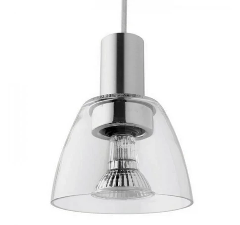 BIZZO függő lámpa tiszta üveg/alumínium 230V E14 40W