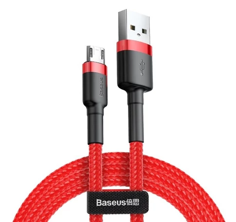Baseus Cafule 2.4A USB-Mikro USB kábel 1m (piros)