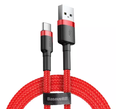 USB-kábel USB-C-hez Baseus Cafule 3A 1m (piros)