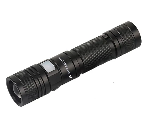 Superfire A2 zseblámpa, 650lm, USB