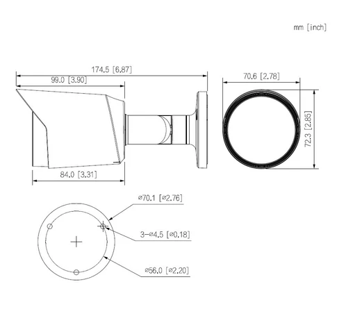 Dahua HAC-HFW1200T-0280B-S6 4-in-1 Camera