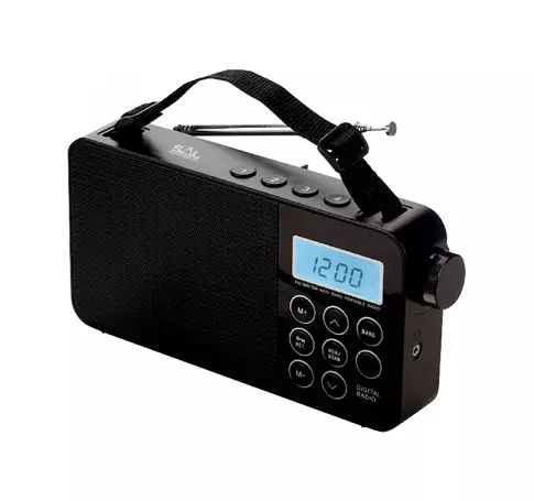 SAL RPR 3LCD táskarádió, AC/DC, AM_FM_SW digitális rádió, ébresztő, AUX, 60 tárolható állomás