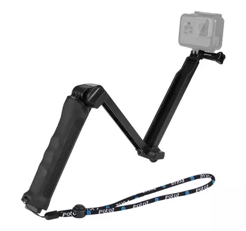 Puluz összecsukható Selfie Stick/Tripod sportkamerákhoz PU202 fekete