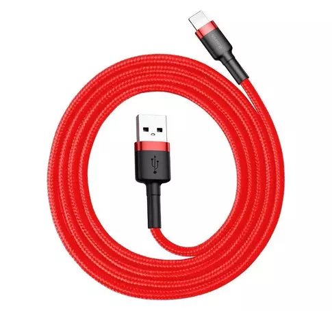 Kabel Lightning USB Baseus Cafule 1,5A 2m (czerwony)