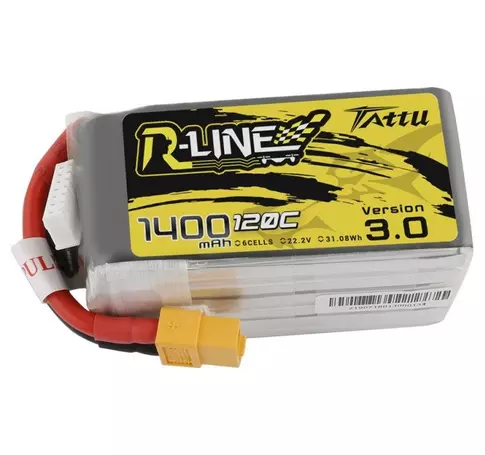 Tattu R-Line 3.0 1400mAh 22.2V 120C 6S1P XT60 akkumulátor