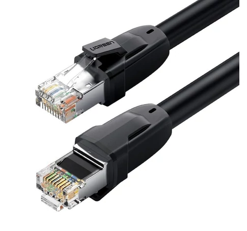 UGREEN Ethernet RJ45, Cat.8, S/FTP hálózati kábel, 1m (fekete)