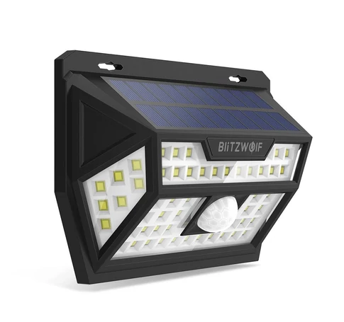 Blitzwolf BW-OLT1 kültéri napelemes LED lámpa mozgás- és szürkületérzékelővel, 2200mAh