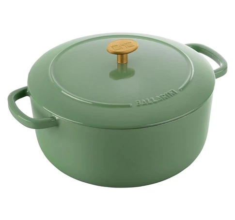 CAST IRON ROUND POT BALLARINI BELLAMONTE 75003-577-0 - 5,5 LTR GREEN