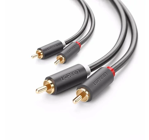 UGREEN AV104 2RCA - 2RCA kábel, 1m (fekete)