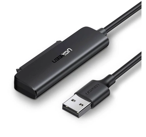 UGREEN USB 2,5" SATA HDD adapter, 50cm (fekete)
