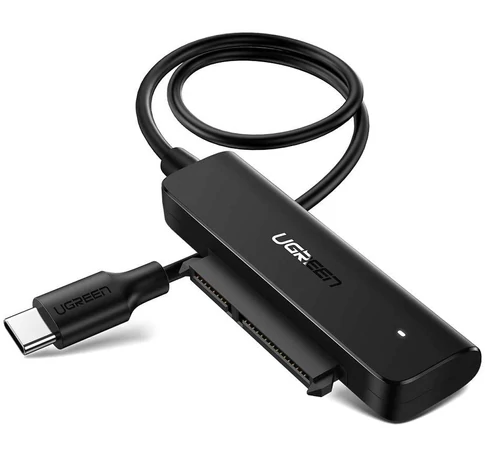UGREEN USB-C 3.0 és SATA 2.5" adapter, 50 cm (fekete)
