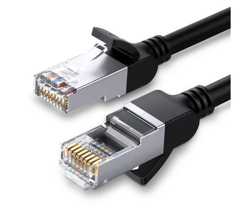 UGREEN hálózati kábel fém csatlakozókkal, Ethernet RJ45, Cat.6, UTP, 10m (fekete)